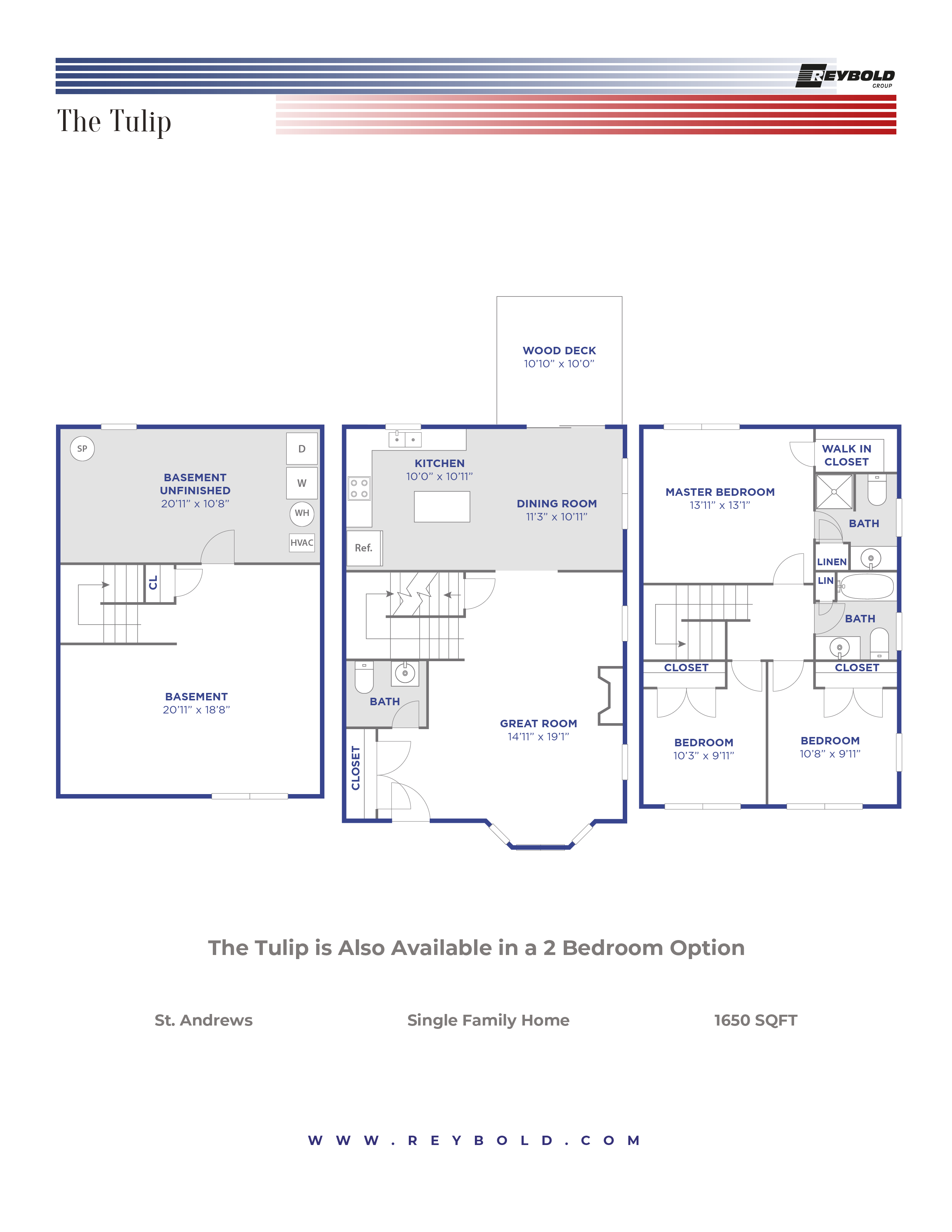 The Tulip 2Bed 1650qft